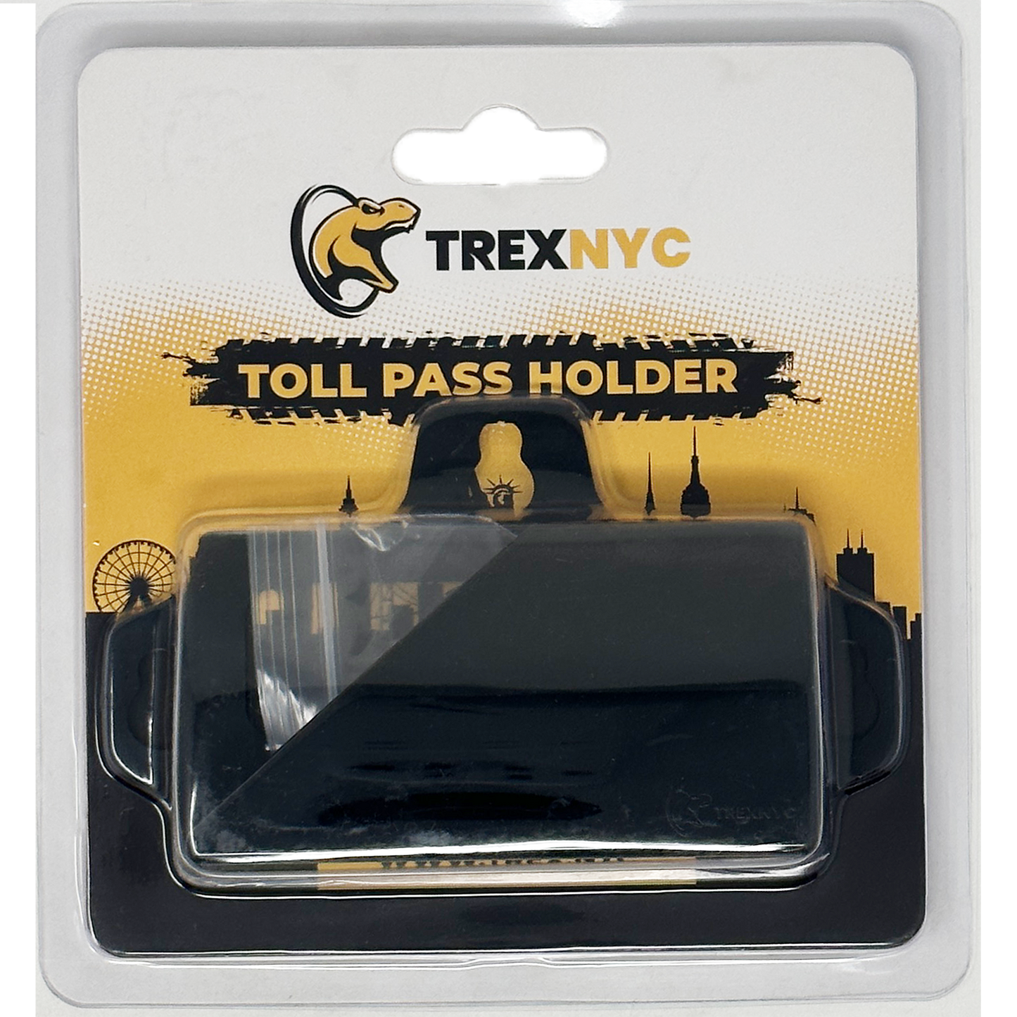 TrexNYC Toll Pass Holder Blister Pack - Black