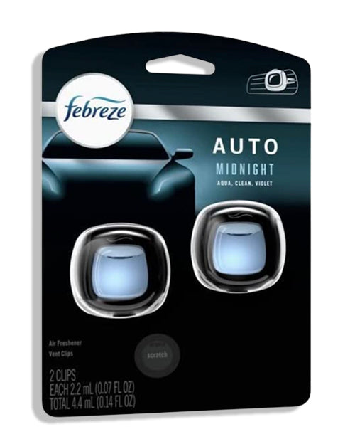 Febreze Vent Clip, 2pk - Midnight