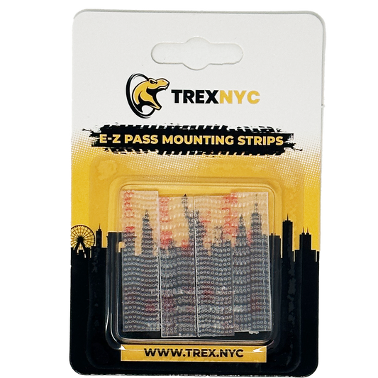 TrexNYC EZ Pass Mounting Strips, 4pk