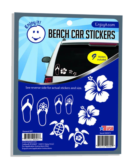 Enjoyit Beach Car Stickers