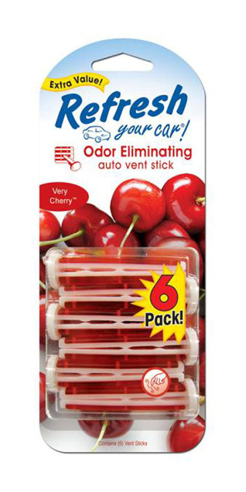 Refresh Your Car Vent Stick, 6pk - Verry Cherry