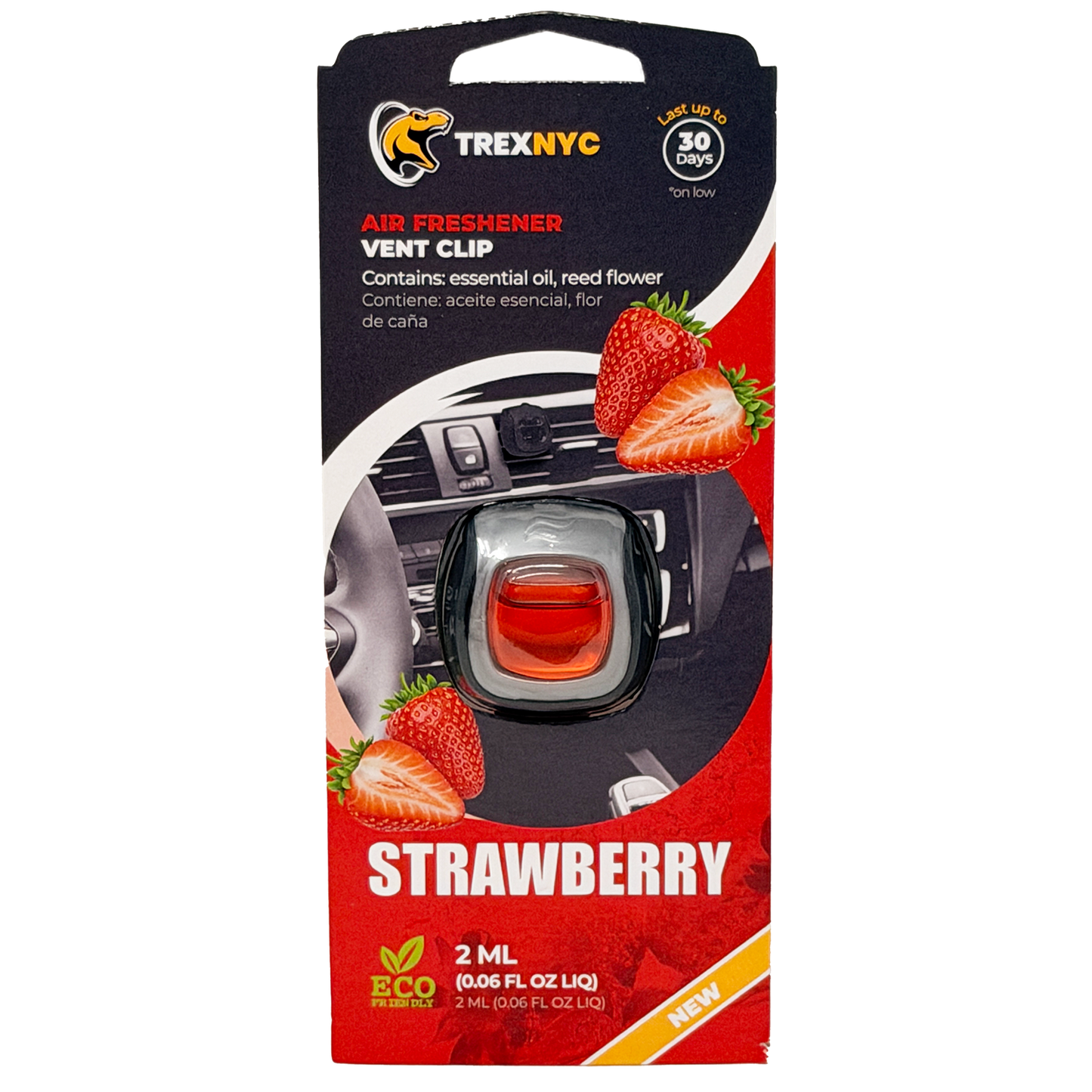 TrexNYC Vent Clip, 1pk - Strawberry