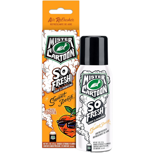 Turtle Wax Mr Cartoon, Ordor Fogger 2oz - Sunset Peach