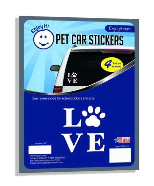 Enjoyit El Love Paw Car Stickers