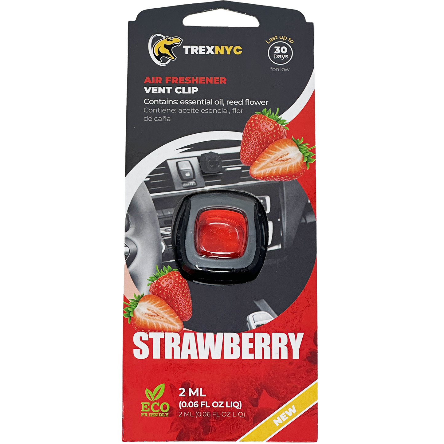 TrexNYC Vent Clip, 1pk - Strawberry