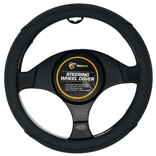 TrexNYC Steering Wheel Cover - Zodiac Gray