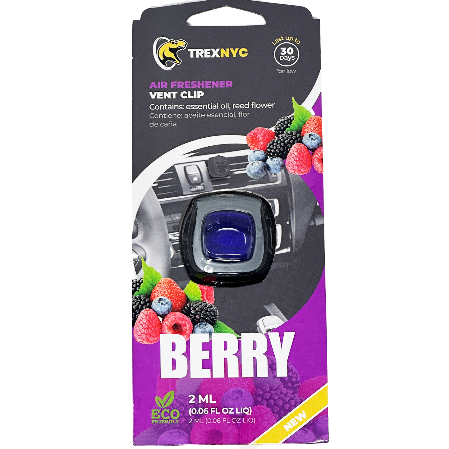 TrexNYC Vent Clip, 1pk - Berry