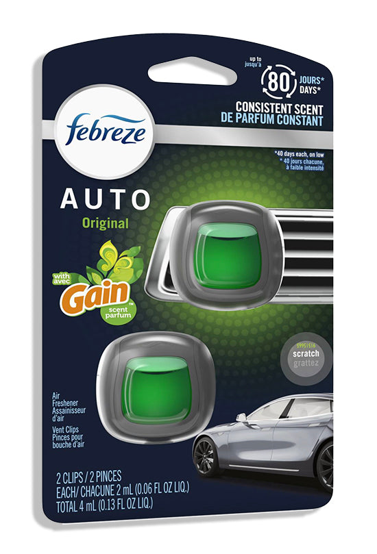 Febreze Vent Clip, 2pk - Gain Original