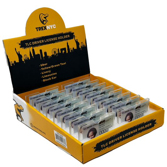 TrexNYC Display, Acrylic TLC License Holder 16pc