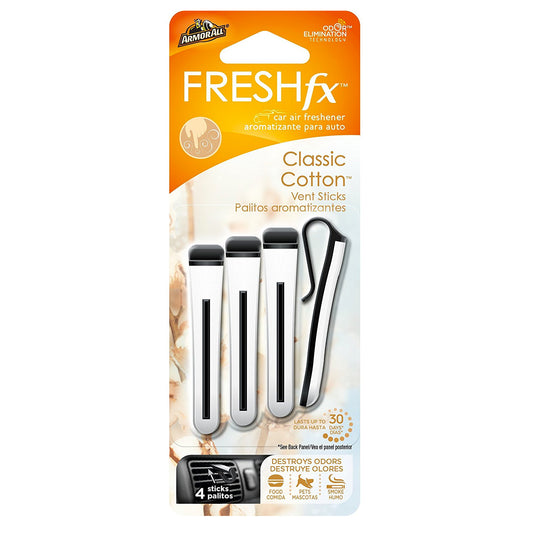 Armor All FreshFX, 4pk Vent Sticks - Classic Cotton