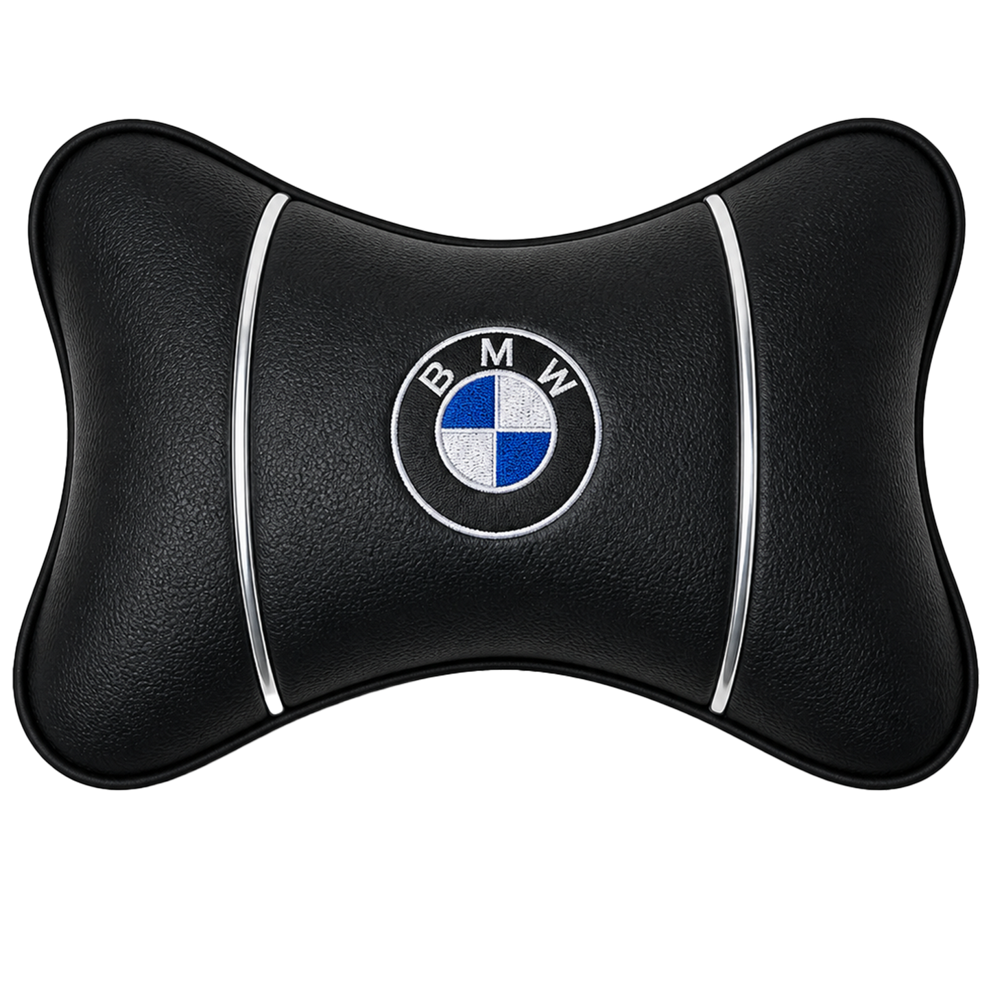TrexNYC Head Rest Pillow, BMW - Black