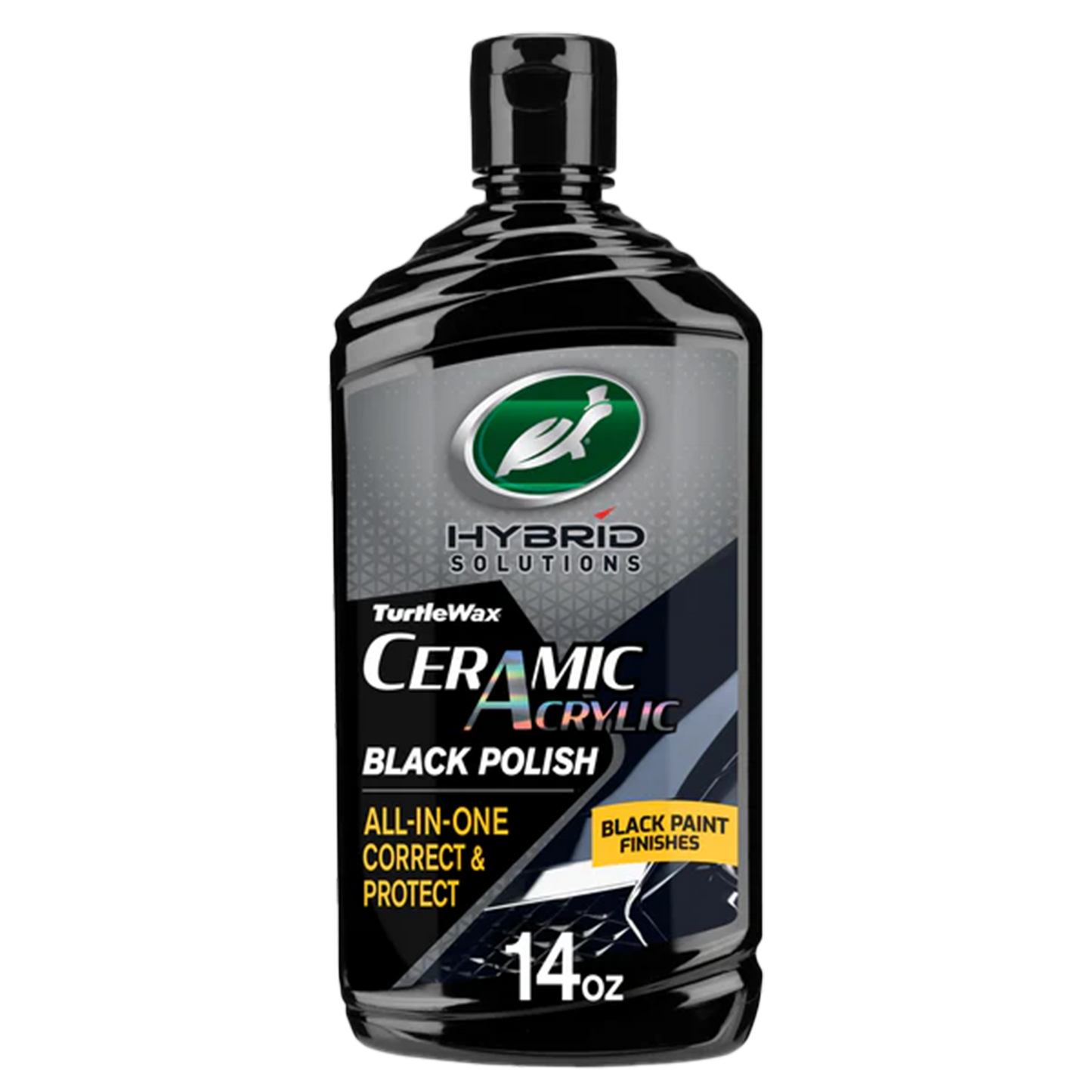Turtle Wax Ceramic Acrylic Black Polish, 14oz