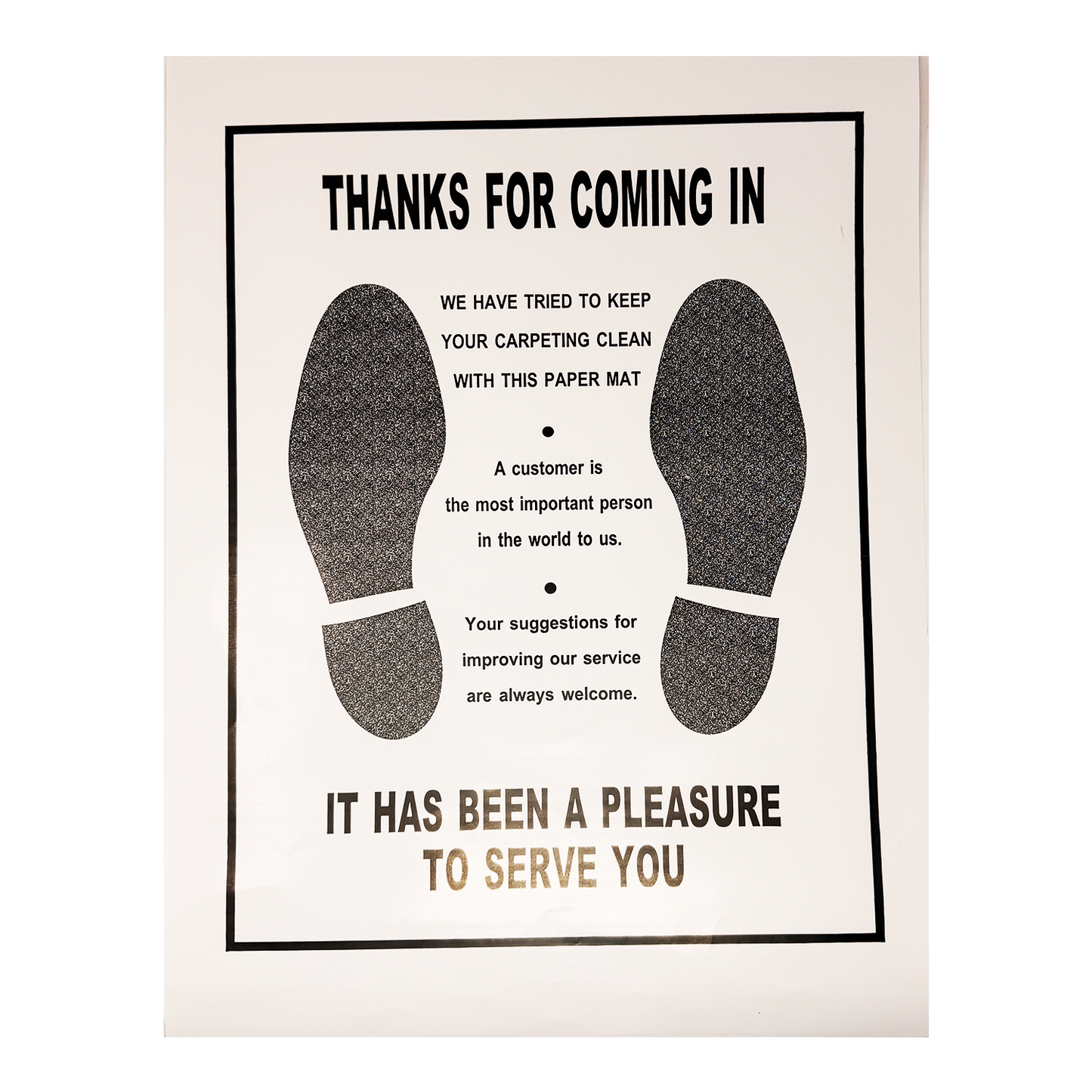 Others Paper Floor Mat (500)