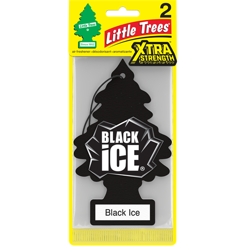 Little Trees Extra Strength Paper, 2pk - Black Ice