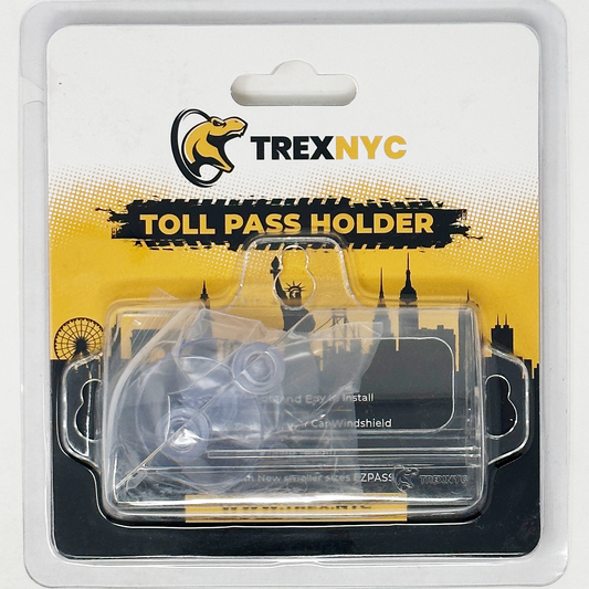 TrexNYC Toll Pass Holder Blister Pack - Clear