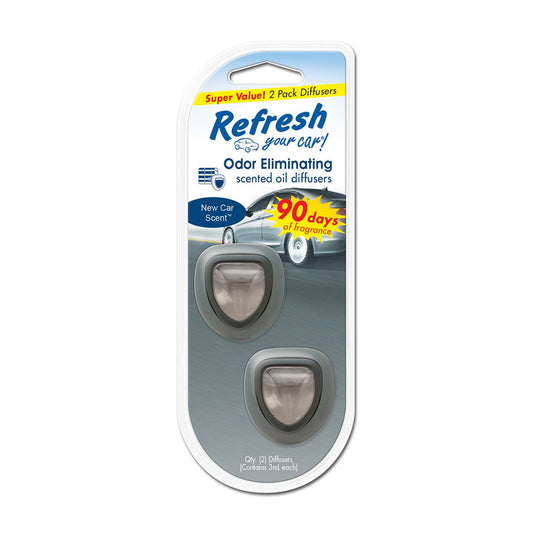 Refresh Your Car Mini Diffusers, 2pk - New Car
