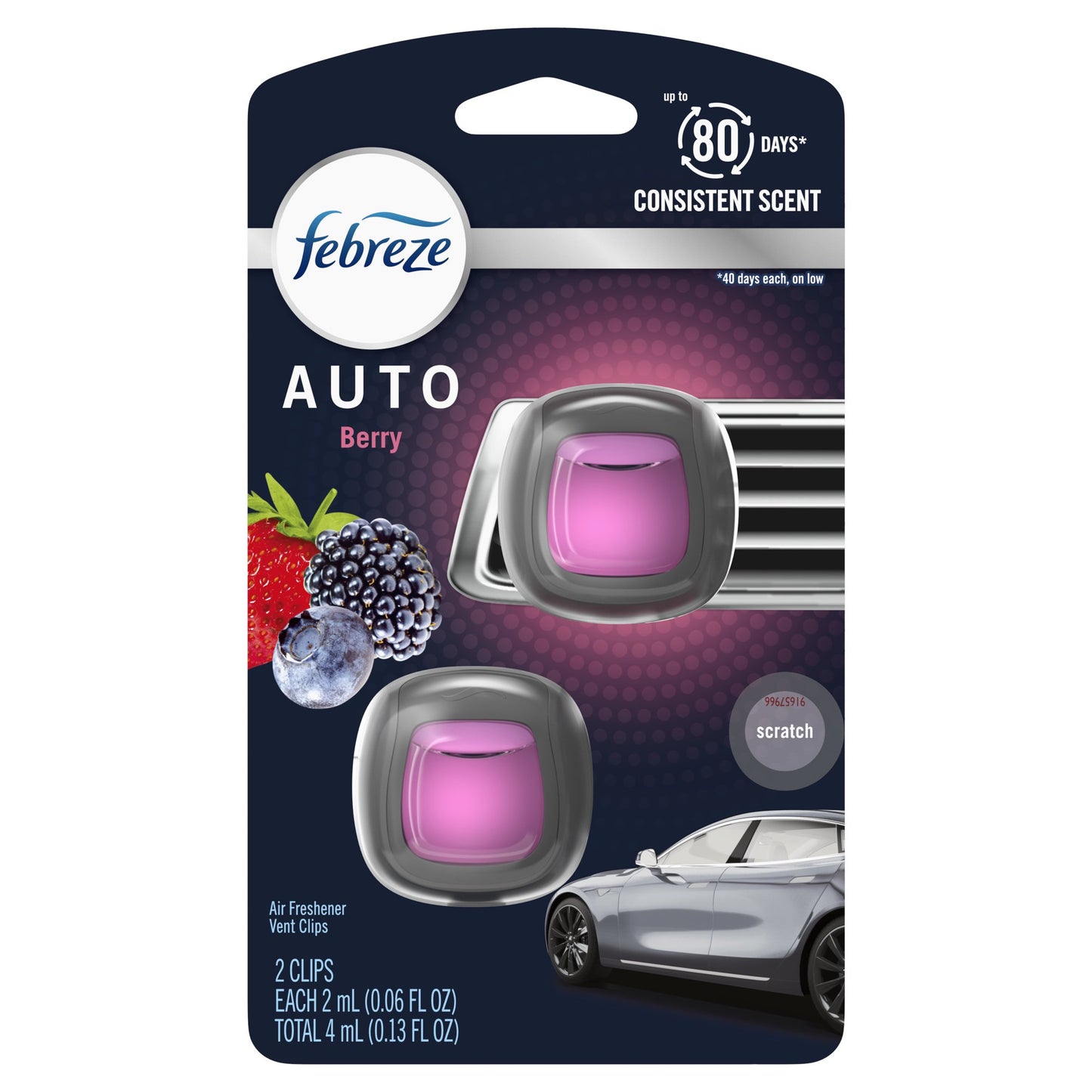 Febreze Vent Clip, 2pk - Berry