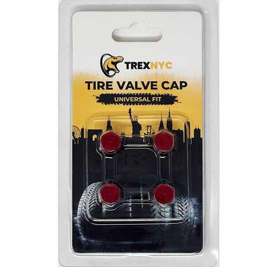 TrexNYC Valve Cap, X Type - Red