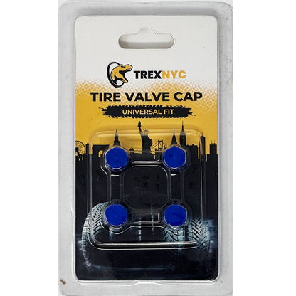 TrexNYC Valve Cap, X Type - Blue